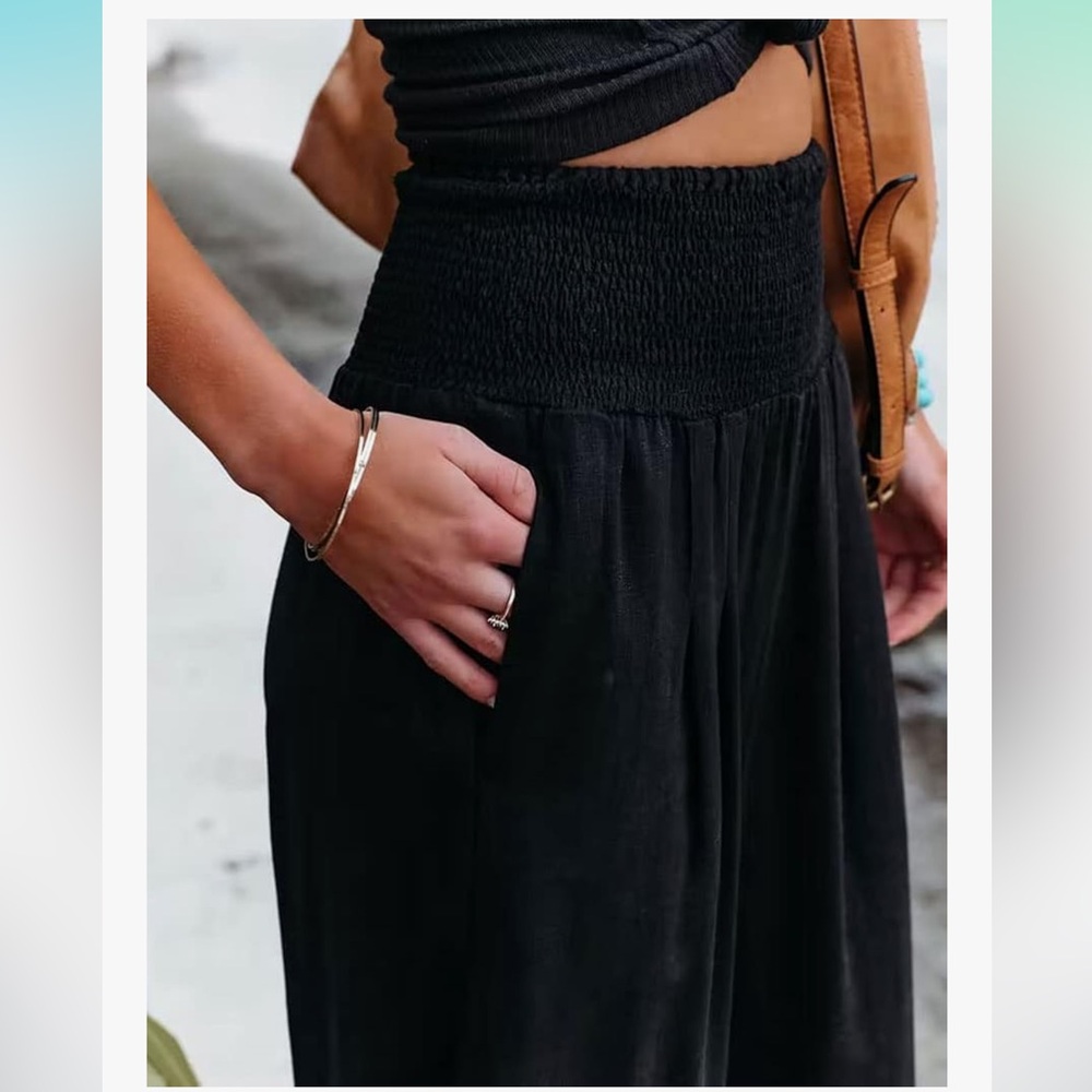Elegant Black Women's Pants - Picture 2 of 8